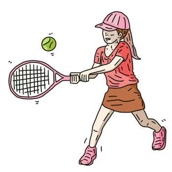 tennis player with racket png