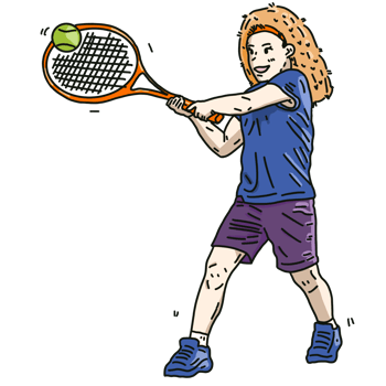 tennis player with racket png