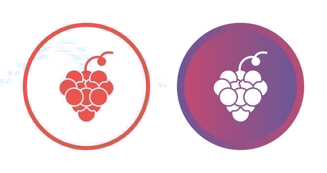 Grapes Vector Icon