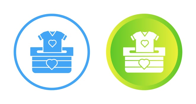 Cloth Donate Vector Icon