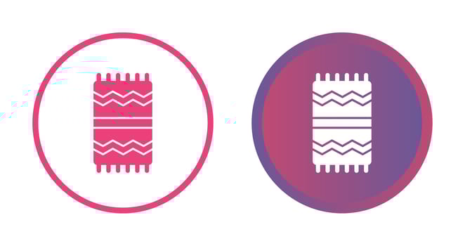 Beach Towel Vector Icon