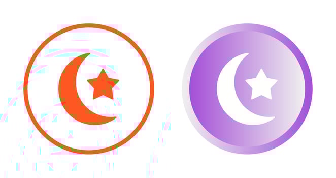 Moon Vector Icon