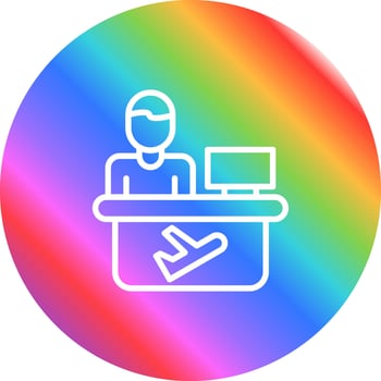 Travel Agent Vector Icon