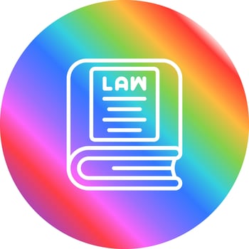 Law Book Vector Icon