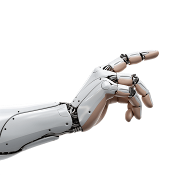 AI robot hand, innovation in the future of technology png