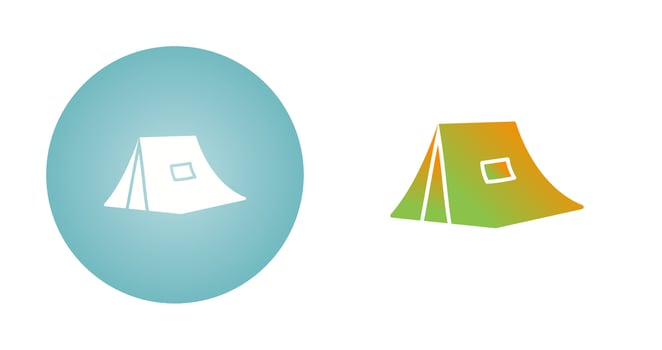 Tent Vector Icon
