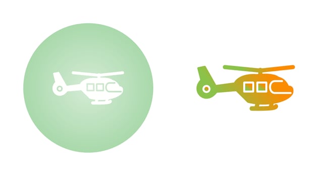 Helicopter Vector Icon