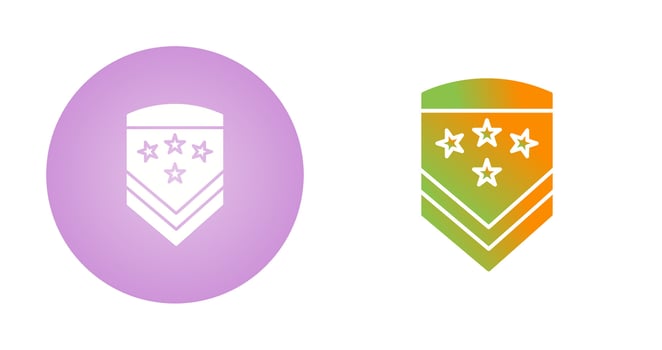 Military Badge Vector Icon
