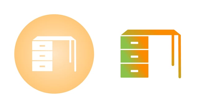 Working Table Vector Icon