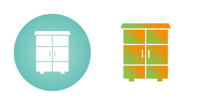 Shelves Cabinet Vector Icon