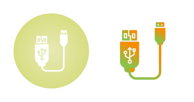 Usb Cable Vector Icon