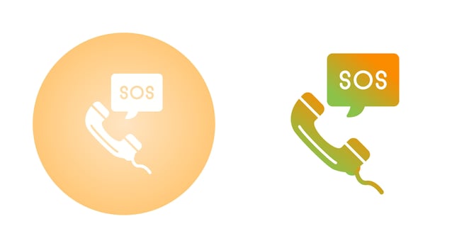 Emergency Call Vector Icon
