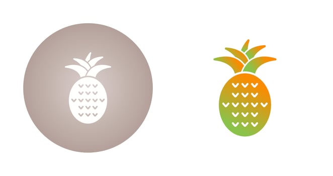 Pineapple Vector Icon
