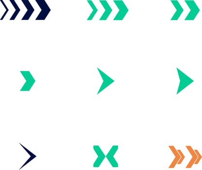 arrow icon set vector