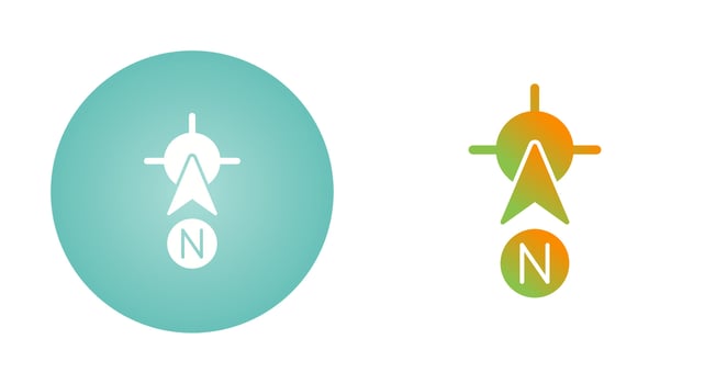 North Vector Icon