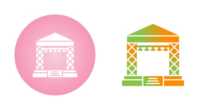 Stage Vector Icon