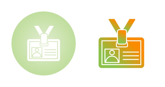 Id Card Vector Icon