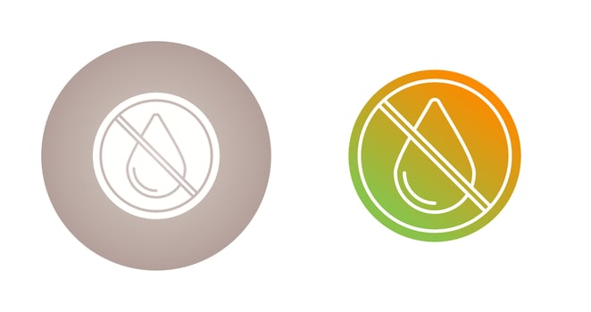 No Water Vector Icon