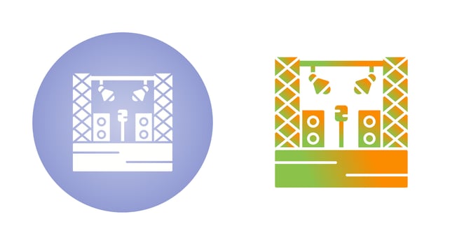 Stage Vector Icon