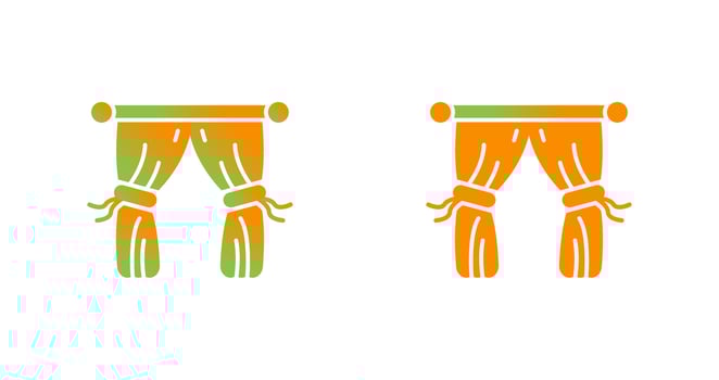 Curtains Vector Icon