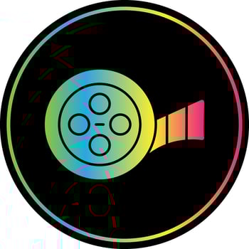 Movie Reel  Vector Icon Design