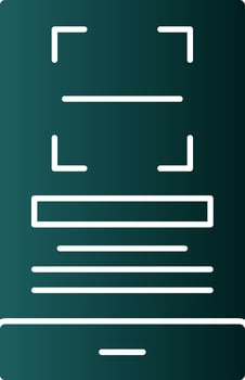 Qr Scan Vector Icon Design