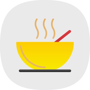 Bowl Vector Icon Design