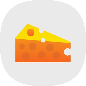 Cheese Vector Icon Design