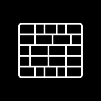 Brickwall  Vector Icon Design