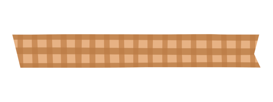 Cute plaid washi tape png