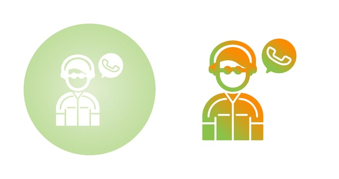Contact Us Vector Icon