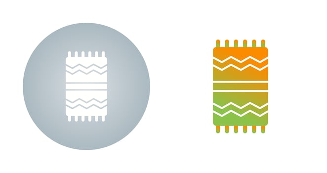 Beach Towel Vector Icon