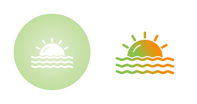 Sunset Vector Icon