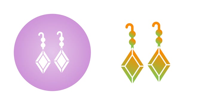 Earrings Vector Icon