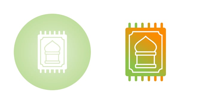 Prayer Rug Vector Icon