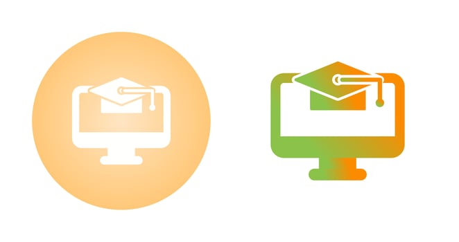 Online Education Vector Icon