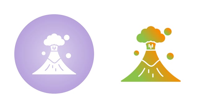 Volcano Vector Icon