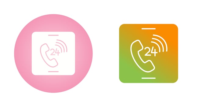 24 hour Vector Icon