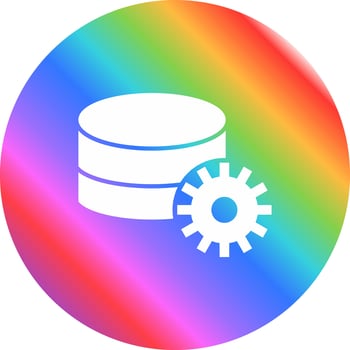 Database Setting Vector Icon