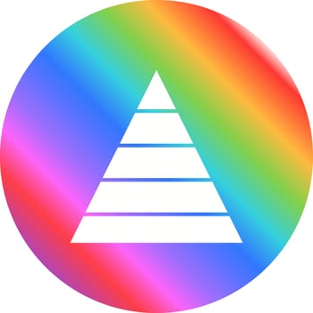 Pyramid Graph Vector Icon