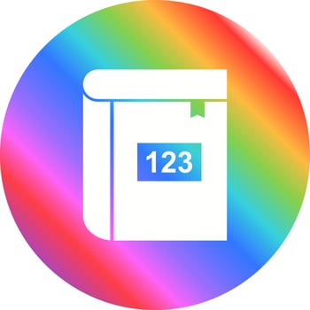 Math Book Vector Icon