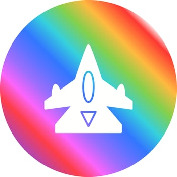 Fighter Jet Vector Icon