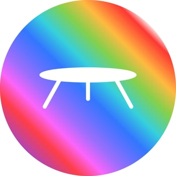Small Table Vector Icon