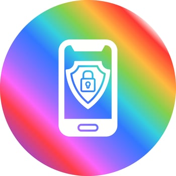 Mobile Security Vector Icon