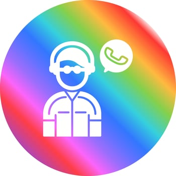 Contact Us Vector Icon
