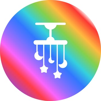 Crib Toy Vector Icon