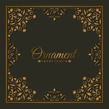 Elegant decorative frame design background vector