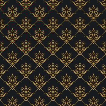 luxury dark seamless pattern background vector