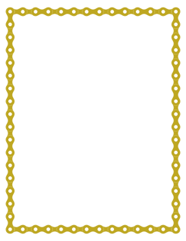 Frame for Picture or Photo Image Create from Chain of the Motorcycle, Bike, Bicycle or Machine. Format PNG