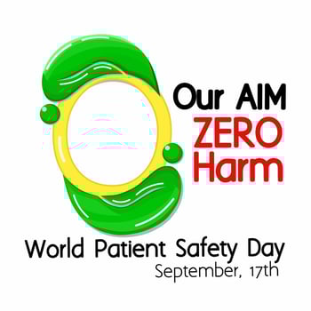 International Patient Safety Day on September, 17th vector